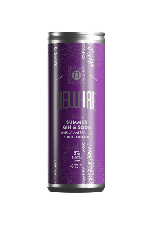 Hellfire Bluff Summer Gin and Soda Cans – 4-Pack or Carton RTD
