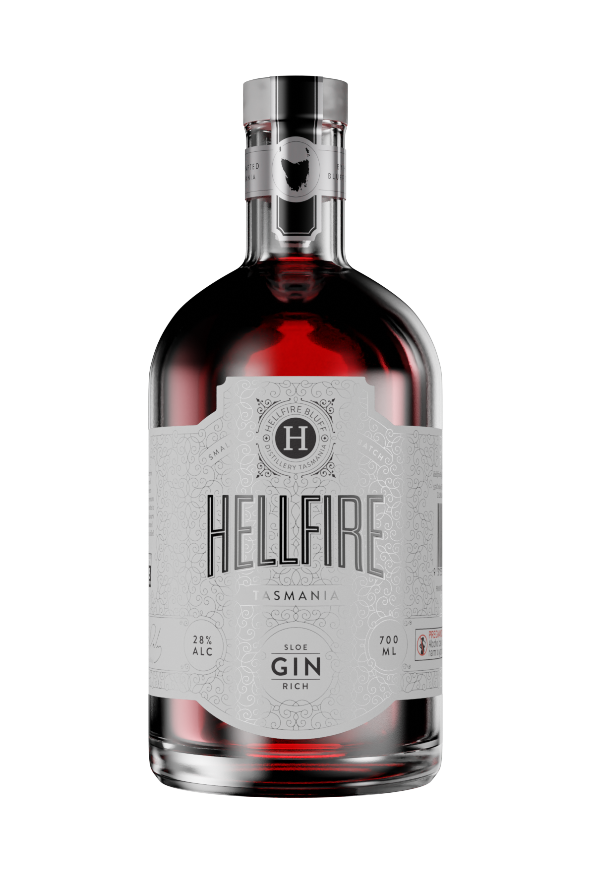 Hellfire Bluff Tasmanian Sloe Gin Bottle